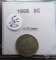 1868- Three Cent Coin
