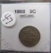 1868- Three Cent Coin