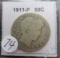 1911-D Barber 50 cent