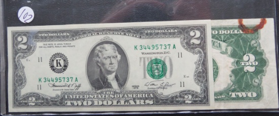 1953, 1976- US Two Dollar