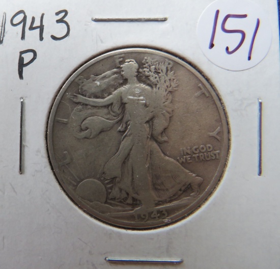 1943-P Walking Liberty Half Dollar