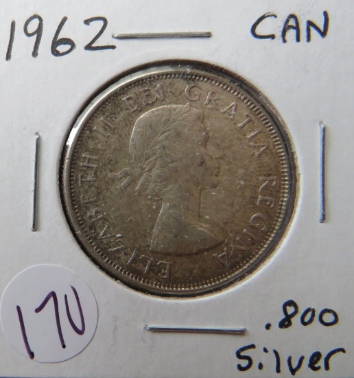 1962- Canada Silver Half Dollar