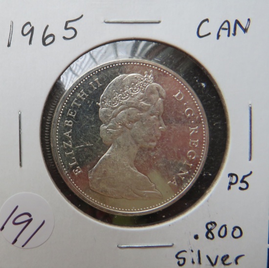 1965- Canada Silver Dollar