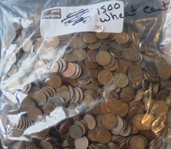 (1500) Wheat Cents
