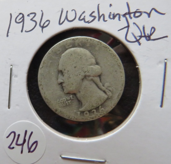 1936- Washington quarter