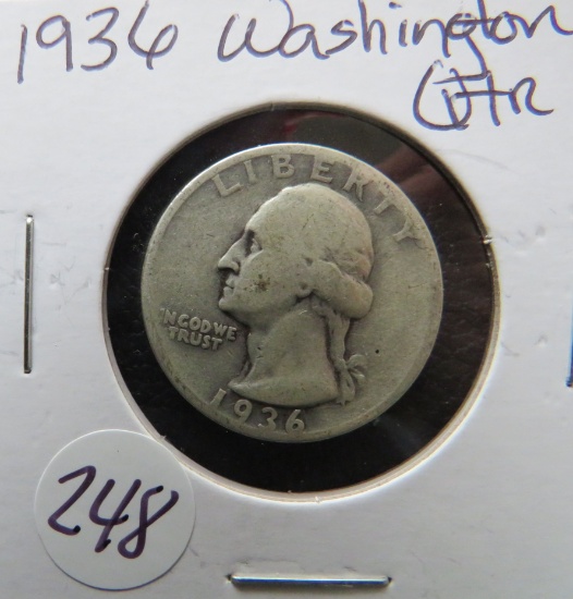 1936- Washington quarter