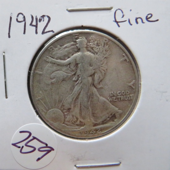 1942- Walking Liberty Half