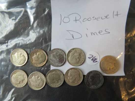 (10) Roosevelt Dimes