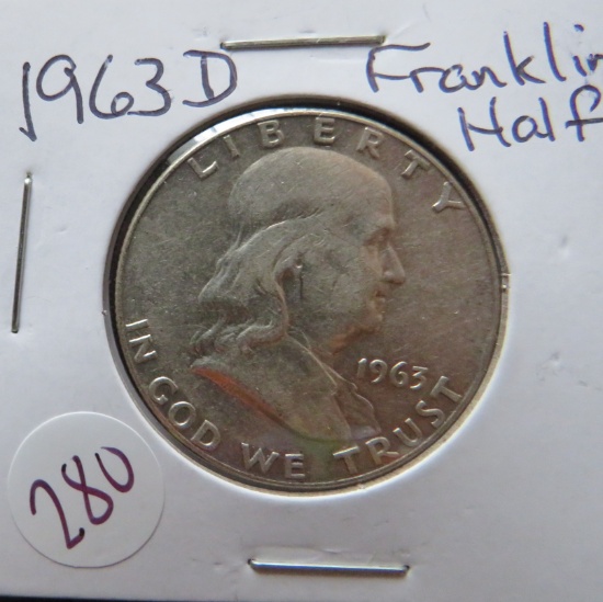 1963-D Franklin Half Dollar