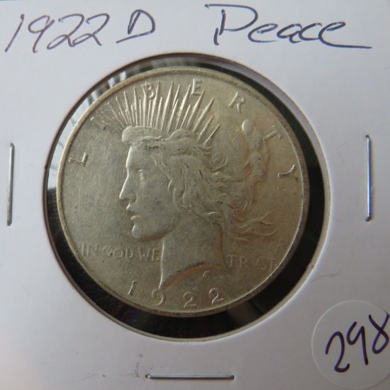 1922-D Peace Dollar