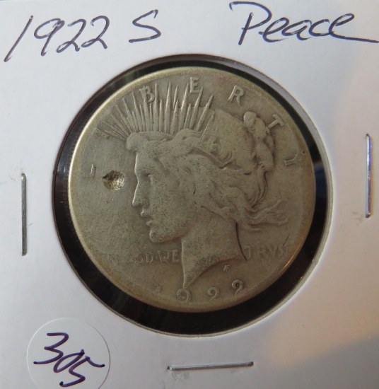 1922-S Peace Dollar