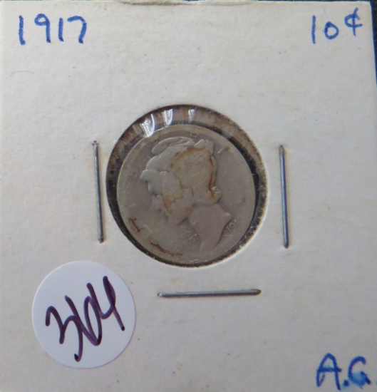 1917- Mercury Dime
