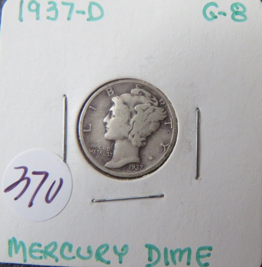 1937-D Mercury Dime