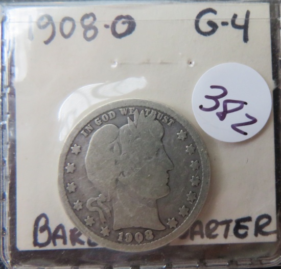 1908-O Barber Quarter