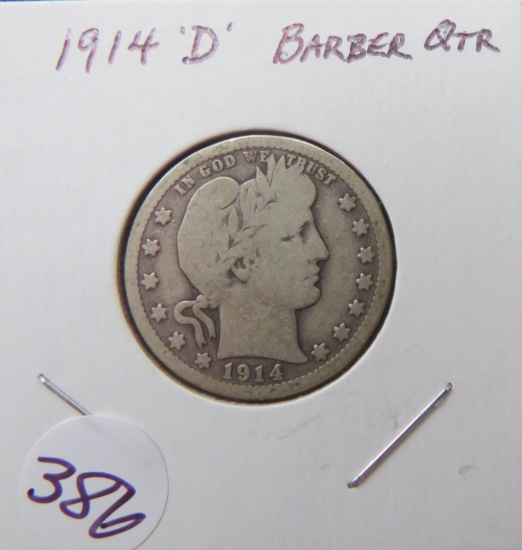 1914-D Barber Quarter