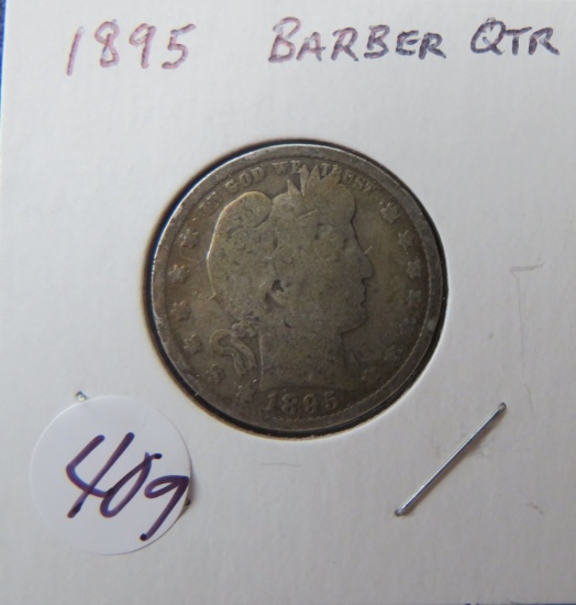 1895- Barber Quarter