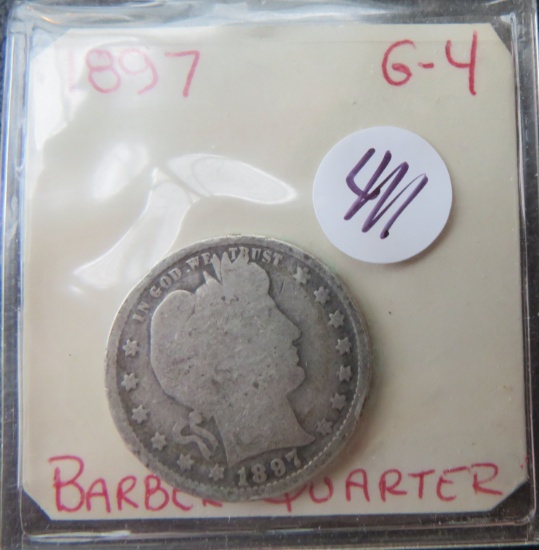 1897- Barber Quarter