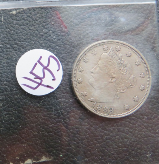1883- Liberty "V" Nickel