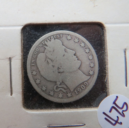 1909 O Quarter Dollar