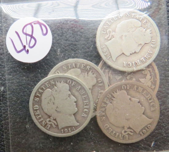 5 Barber Dimes