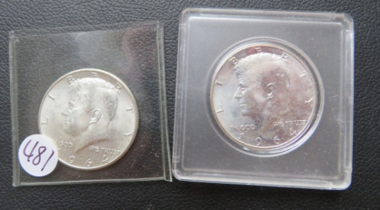(2) JFK Half Dollars