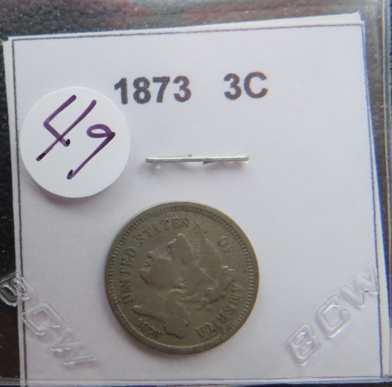 1873- Three Cent Coin