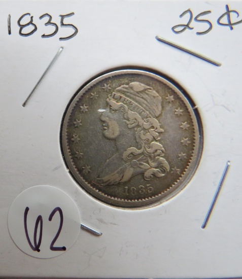 1835- Bust Quarter