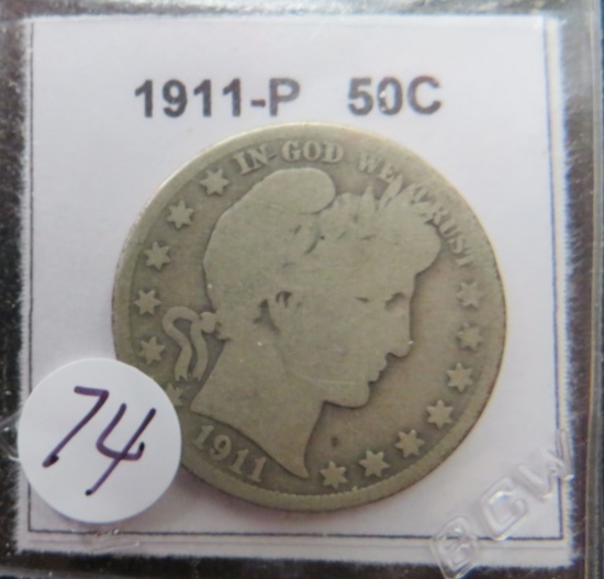 1911-D Barber 50 cent