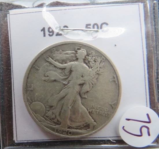 1920- Walking Liberty 50 cent
