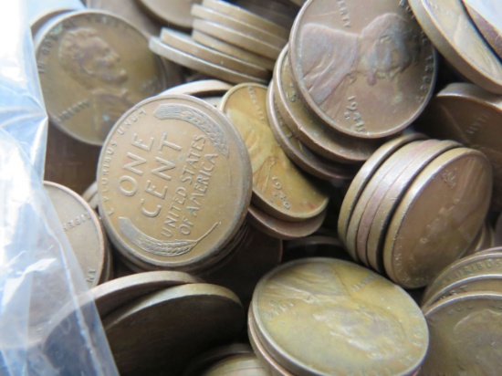 (300)- "S" Mint Wheat Head Cents