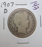 1907-D Barber Half Dollar