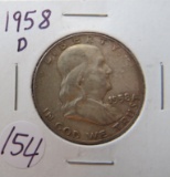 1958-D Franklin Half Dollar