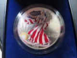 1999- Colorized American Silver Eagle