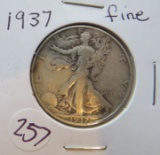 1937- Walking Liberty Half