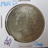 1924- D Peace Dollar