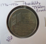 1776-1976 Possibility Thinkers Creed Coin