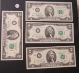 (4) 1976- 2 dollar bills
