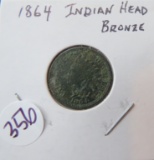 1864- Indian Head Cent- Bronze