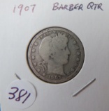 1907- Barber Quarter