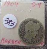1909- Barber Quarter