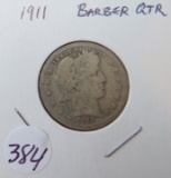 1911- Barber Quarter