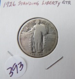 1926- Standing Liberty Quarter
