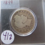 1899- Barber Quarter