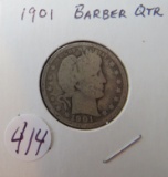 1901- Barber Quarter