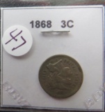 1868- Three Cent Coin