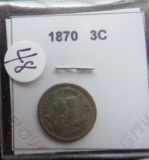 1870- Three Cent Coin