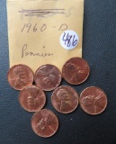(7) 1960D Cents