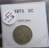 1873- Three Cent Coin