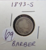 1893S- Barber Dime