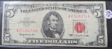 1963- US Five Dollar United States Note